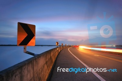 Streets At Night Stock Photo