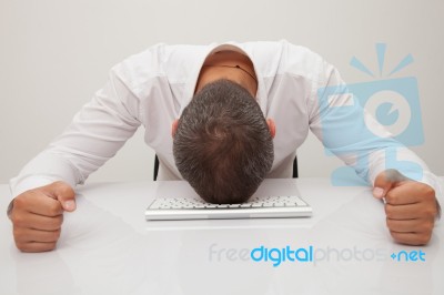 Stressed Out Businessman Stock Photo