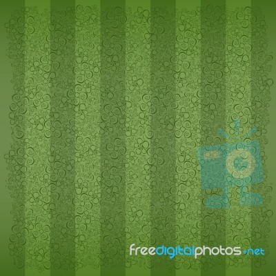 Striped Lawn Stock Image