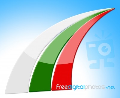 Stripes Flag Shows European Euro And National Stock Image