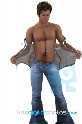 Stripping Young Man Stock Image