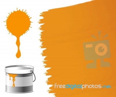 Striscia Orange Stock Image