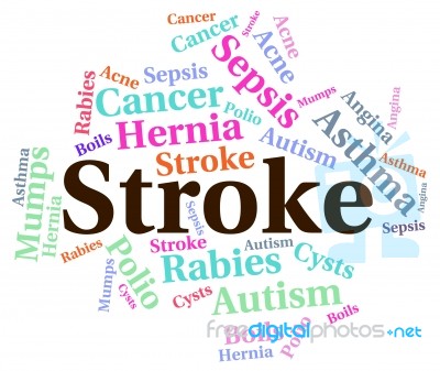 Stroke Illness Represents Transient Ischemic Attack And Disabili… Stock Image