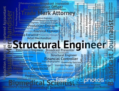 Structural Engineer Meaning Word Employee And Occupation Stock Image