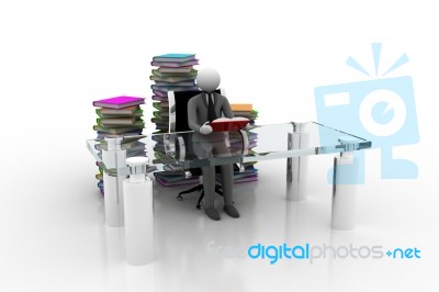 Student And Books Stock Image