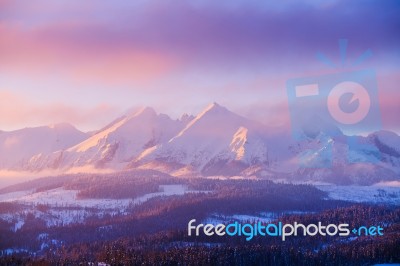 Stunning Mountain Landscape Stock Photo