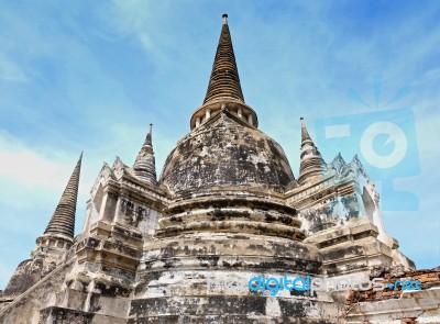 Stupa In Ancient Town, Thailand Stock Photo