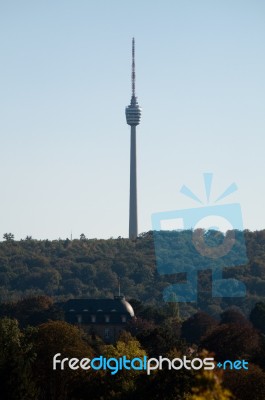 Stuttgart Tv Tower Stock Photo