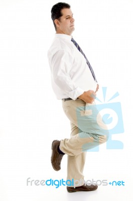 Stylish Pose Of Businessman Stock Photo