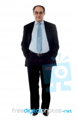 Stylish Senior Executive Stock Photo