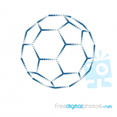 Stylish Soccer Ball Stock Image