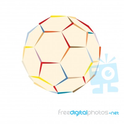 Stylish Soccer Ball Stock Image