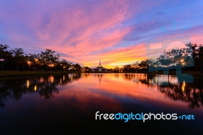 Suanluang Rama 9 Public Park In Bangkok Stock Photo