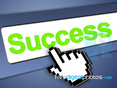 Success And Mouse Pointer Stock Image