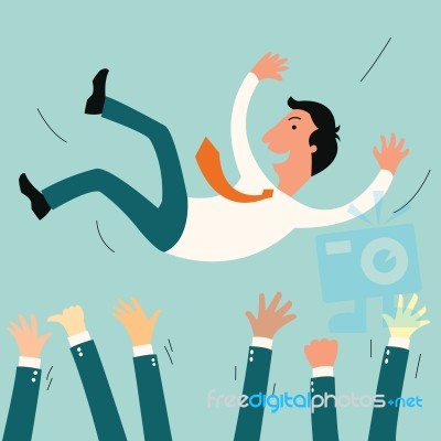 Success Businessman Stock Image