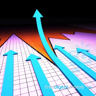 Success Graph Means Progress Report And Analysis Stock Image