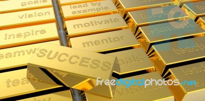 Success Of Gold  Stock Image