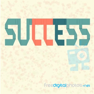 Success Paper Text Stock Image