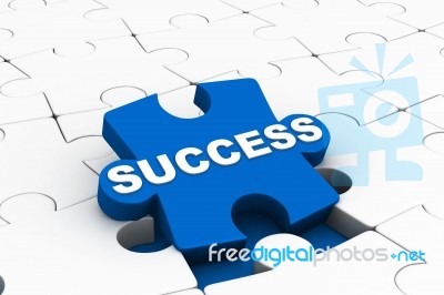 Success Puzzle Concept Stock Image