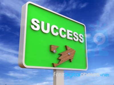 Success Road Sign Stock Image