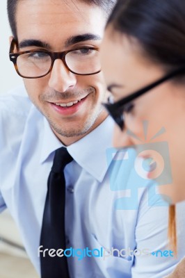 Successful Business People At Work Stock Photo