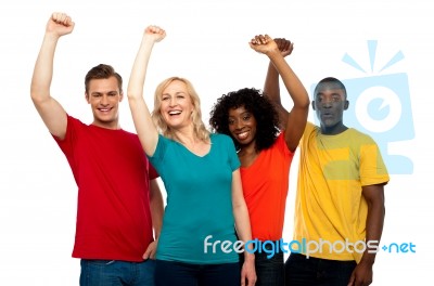 Successful friends Stock Photo