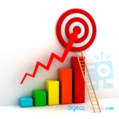 Successful Graph Concept Stock Image