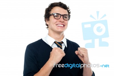 Successful School Boy Stock Photo