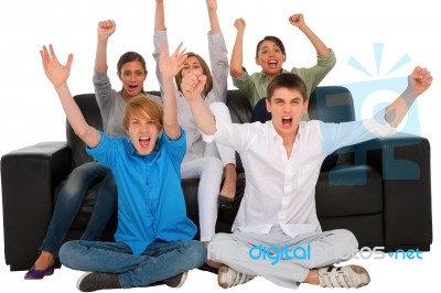 Successful Teenagers Stock Photo