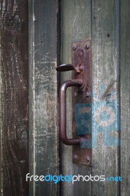 Suffolk Thumb Latch Stock Photo