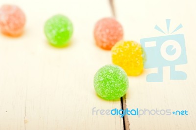 Sugar Jelly Fruit Candy Stock Photo