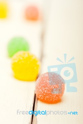 Sugar Jelly Fruit Candy Stock Photo