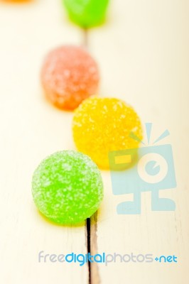 Sugar Jelly Fruit Candy Stock Photo