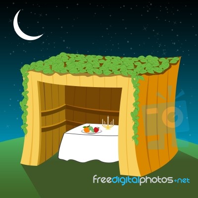 Sukkot Hut Stock Image