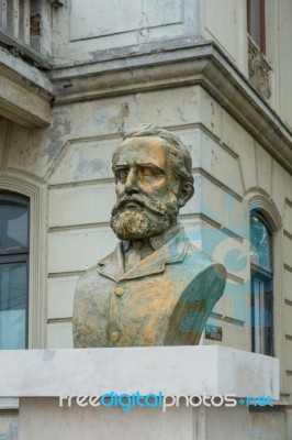 Sulina, Danube Delta/romania - September 23 : Statue Of Sir Char… Stock Photo