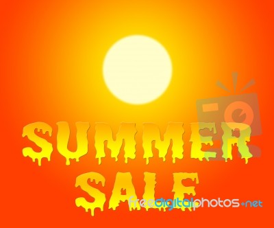 Summer Sale Retail Offer And Discount Promotions Stock Image