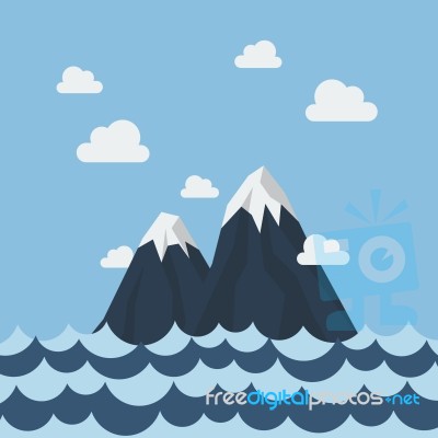 Summer Sea And Mountain Stock Image