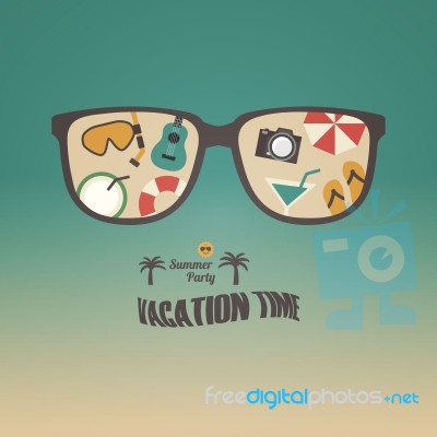 Summer Sunglasses Stock Image