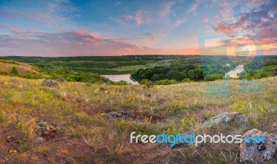 Summer Sunny Morning Stock Photo