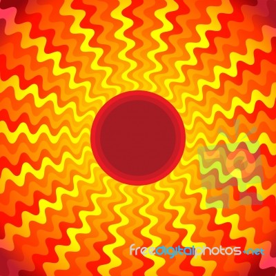 Sun Heat Burst Ray Background Stock Image