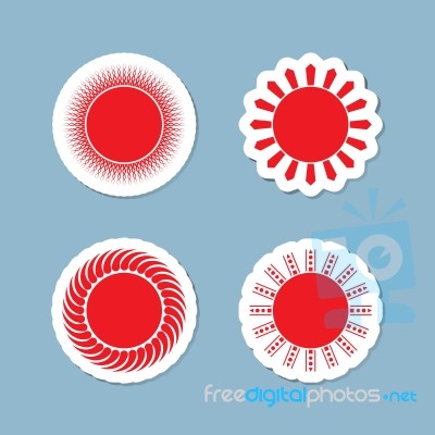 Sun Icon Set Stock Image