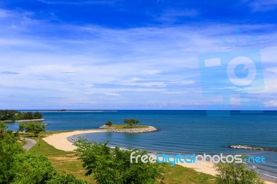 Sun Sea Sand Stock Photo