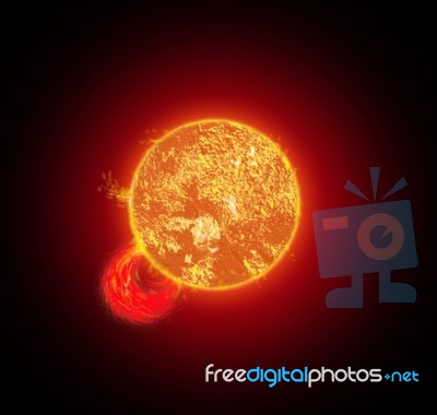 Sun Storm Stock Image