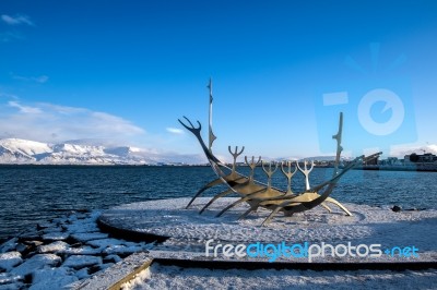 Sun Voyager In Reykjavik Stock Photo