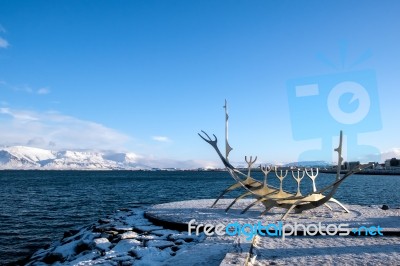 Sun Voyager In Reykjavik Stock Photo