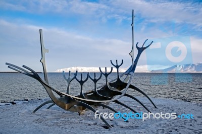 Sun Voyager In Reykjavik Stock Photo