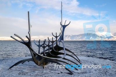 Sun Voyager In Reykjavik Stock Photo