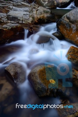 Sunanta Waterfall Is Beautiful Waterfall In Thailand Stock Photo