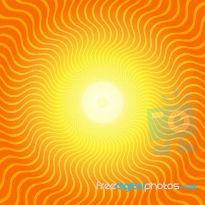 Sunburst Hot Heat Ray Background Stock Image