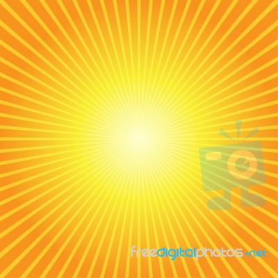 Sunburst Yellow Orange Background Stock Image